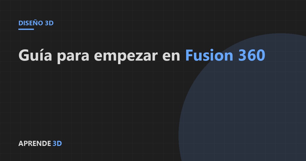 Portada del artículo: Fusion 360 para impresión 3D