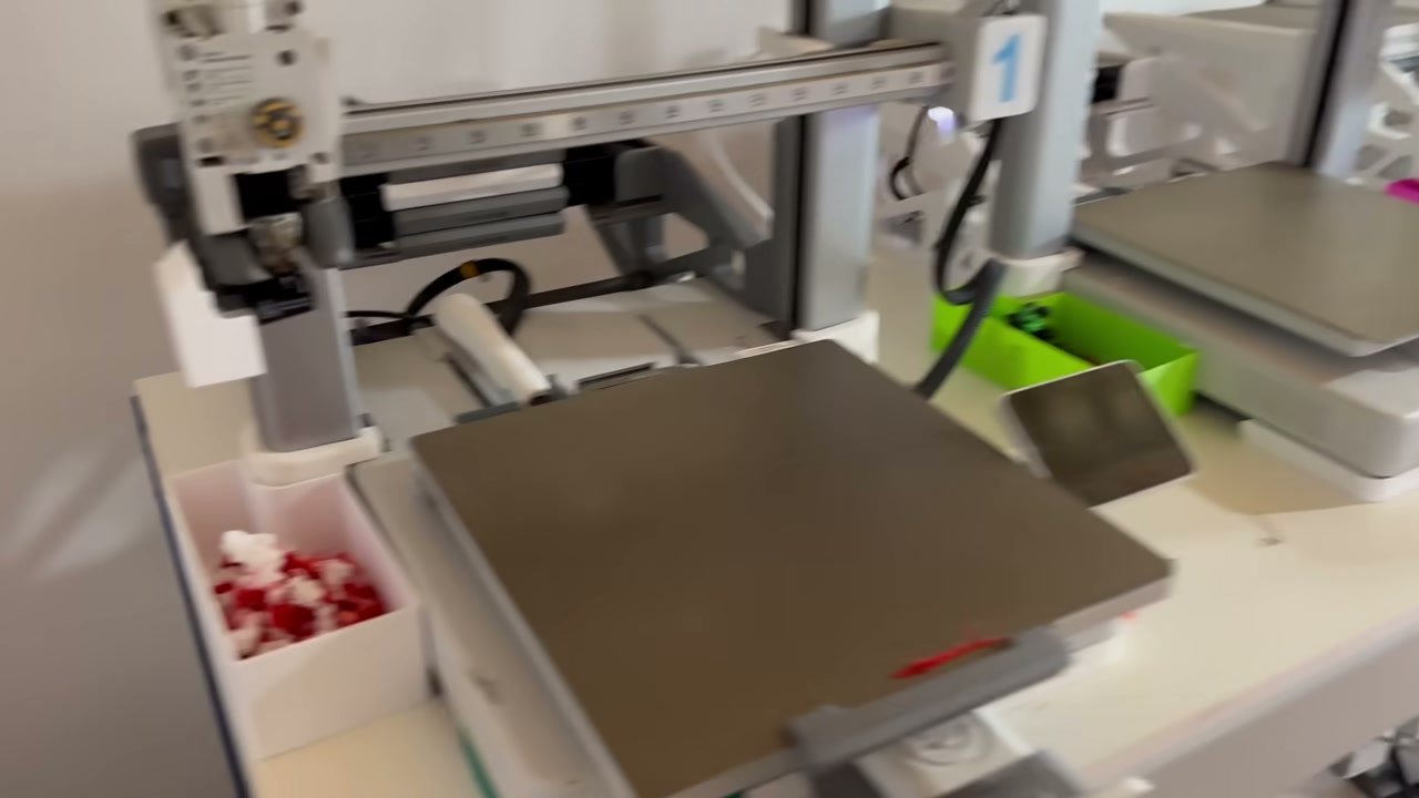 Cama de impresión 3D lista antes de empezar una impresión
