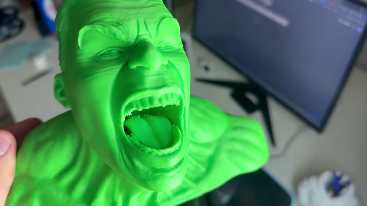 Modelo 3D generado por IA con mucho detalle en la superficie